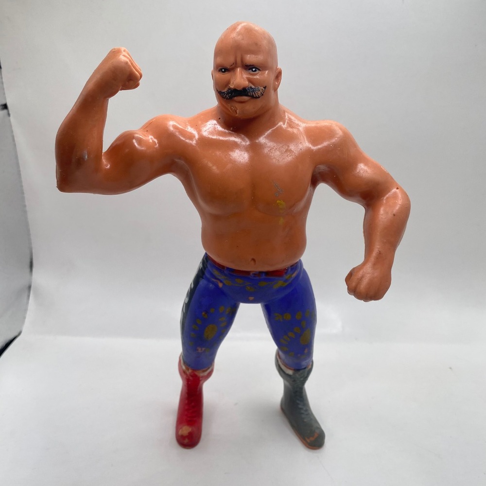 WWF LJN The Iron Sheik Wrestling Superstars Action Figure 8" Blue 1984 Vintage